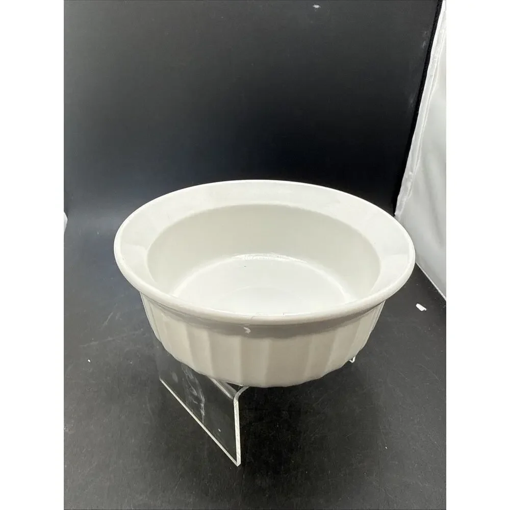 CorningWare French White Stoneware 16 Oz Round Ramekin Souffle Baking Dish